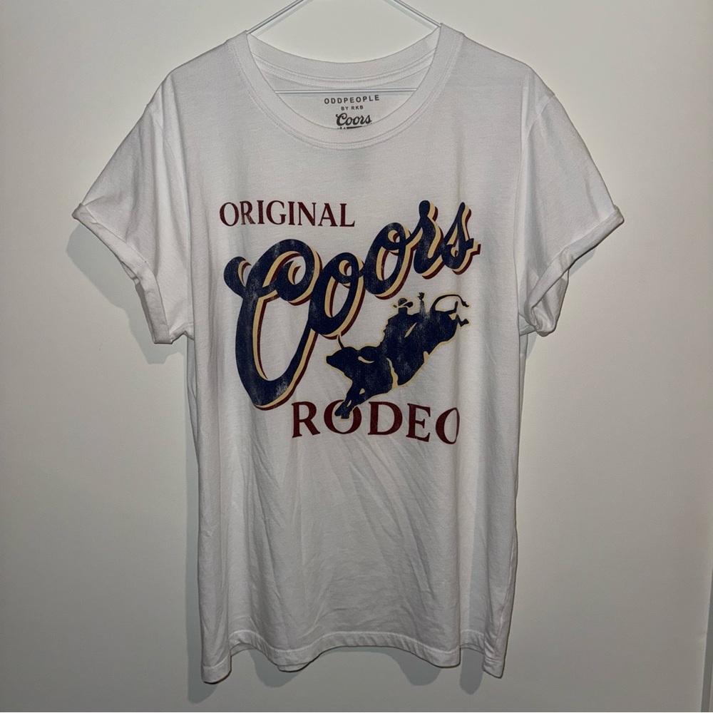 Coors Original Rodeo White Graphic T-Shirt